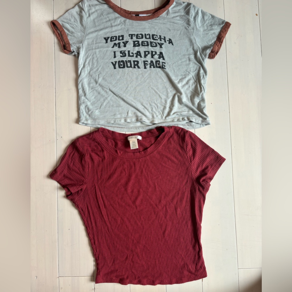 2 crop top bundle